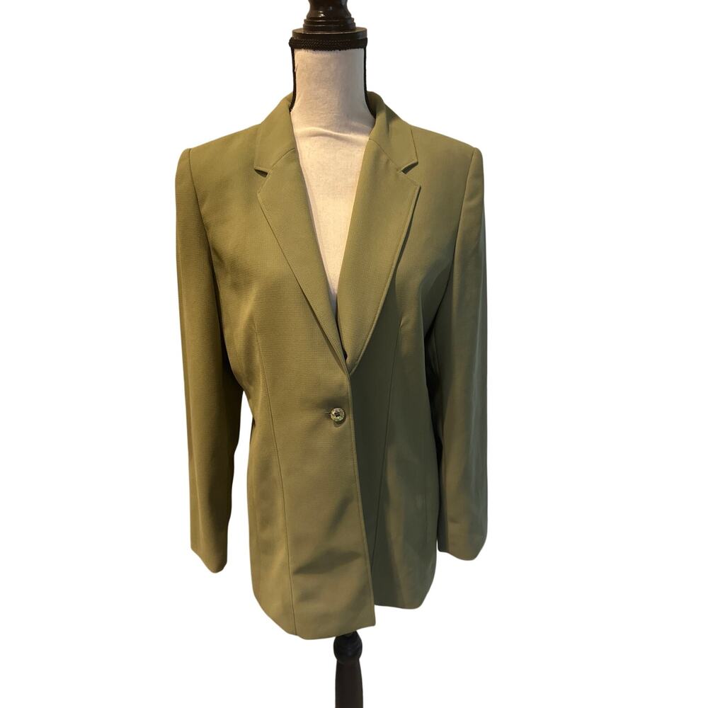 ⭐️ Women’s Vintage Halston Green Blazer Size 10. Business Office Career